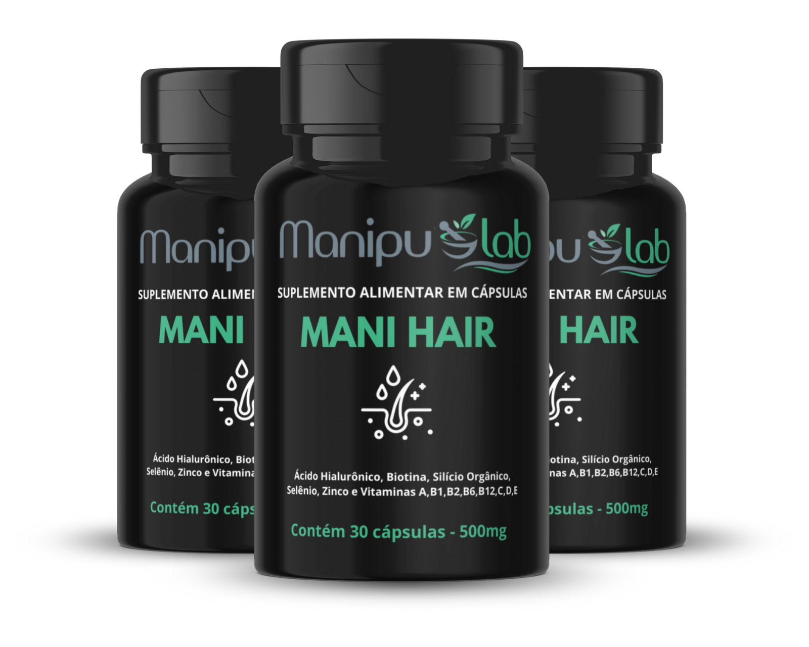 Mani Hair - Kit com 3 Frascos
